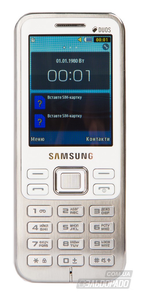 

Мобильный телефон SAMSUNG GT-C3322 DS White