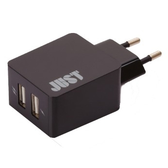 

Сетевое зарядное устройство JUST Core Dual USB Wall Charger (3.4A/17W, 2USB) Black (WCHRGR-CR-BLCK)