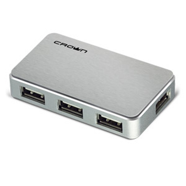 

USB HUB CROWN CMH-B20 silver