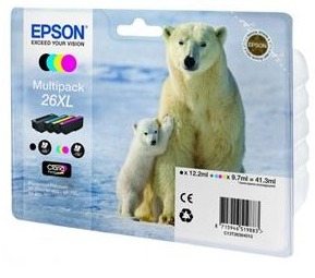 

Картридж Epson 26 XP600/605/700 Bundle (C,M,Y,Bkp)
