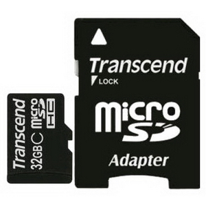 

Карта памяти TRANSCEND microSDHC 32GB Cl 10 PrX300+adapter