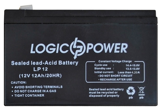 

Батарея к ИБП LogicPower 12В 12 Ач (2672)