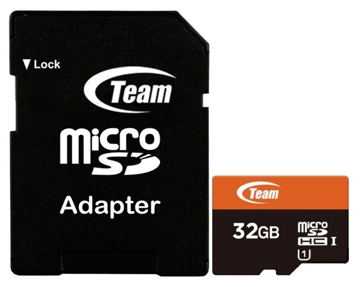 

Карта памяти Team microSDHC 32Gb UHS-1 + SD-adapter (TUSDH32GUHS03)