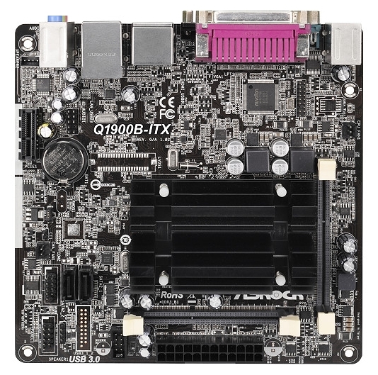 

Материнская плата ASRock Q1900B-ITX (Intel Celeron J1900) Mini-ITX