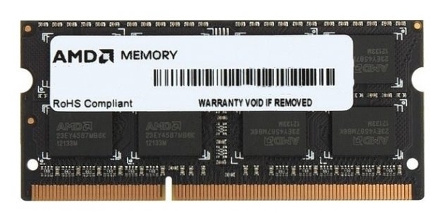 

Память So-Dimm AMD 1x4Gb DDR3 1333Mhz (R334G1339S1S-UOBULK)