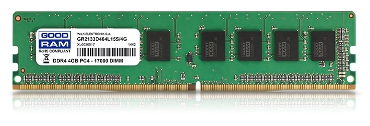 

Память GoodRAM 1x4Gb DDR4 2133Mhz (GR2133D464L15S/4G)