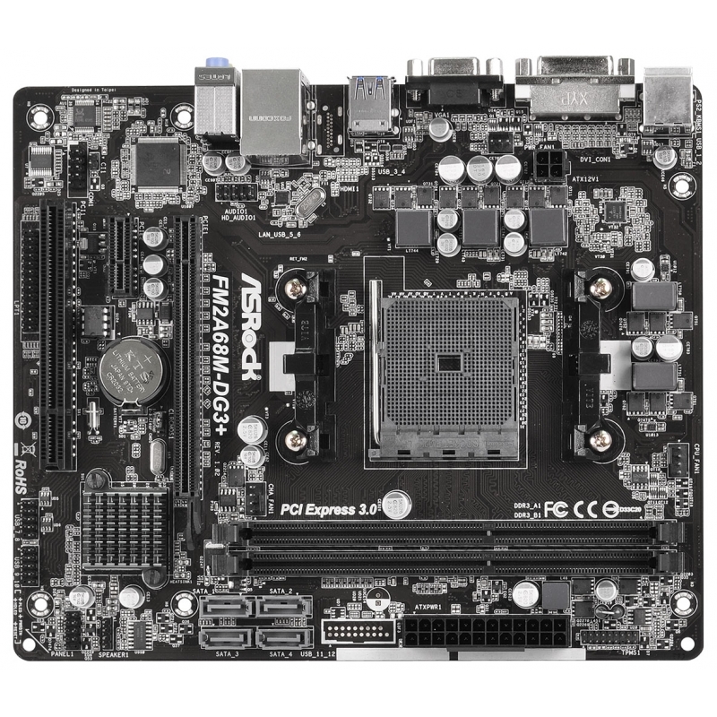 

Материнская плата ASRock FM2A68M-DG3+ (sFM2/FM2+, AMD A68H) mATX