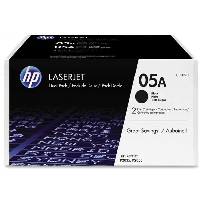 

Картридж HP 05A 2-pack (CE505D) Black