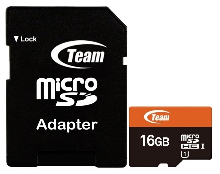 

Карта памяти Team microSDHC 16Gb UHS-I + SD-adapter (TUSDH16GUHS03)