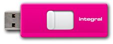 

USB накопитель FD 16GB INTEGRAL SLIDE pink