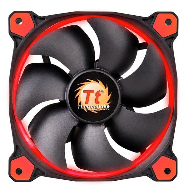 

Вентилятор Thermaltake Riing 14 (CL-F039-PL14RE-A) 140мм, 1400об/мин, 3pin, 28.1dBA, Red LED