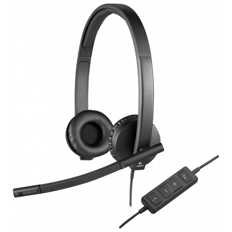 

Гарнитура Logitech H570e Headset USB (981-000575)