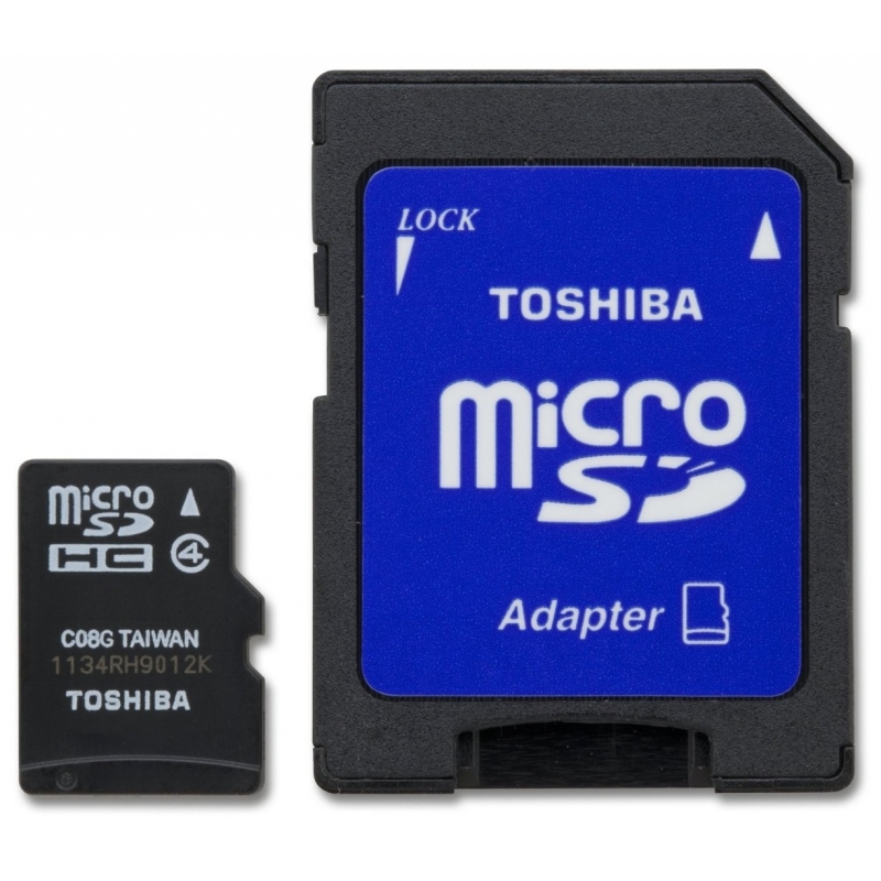 

Карта памяти Toshiba microSDHC 16Gb Class 4 + SD-adapter (SD-C16GJ(6A)