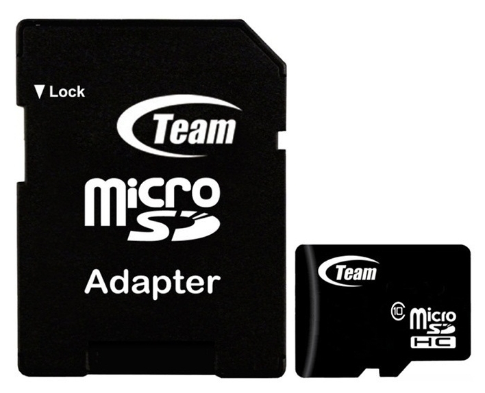 

Карта памяти Team microSDHC 4Gb Class 10 + adapter (TUSDH4GCL1003)