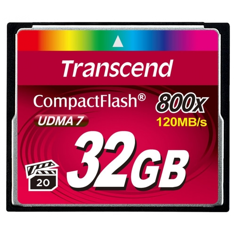

Карта памяти Transcend CF 32GB 800X (TS32GCF800)