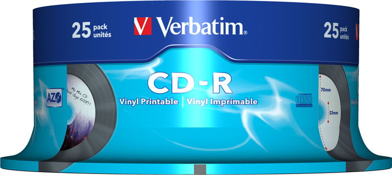 

CD-R Verbatim 700mb cake( 25шт )