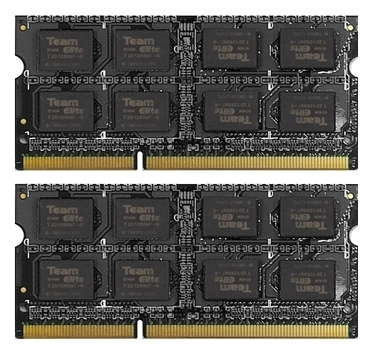 

Память So-Dimm Team 2x4Gb DDR3 1600MHz (TED3L8G1600C11DC-S01)