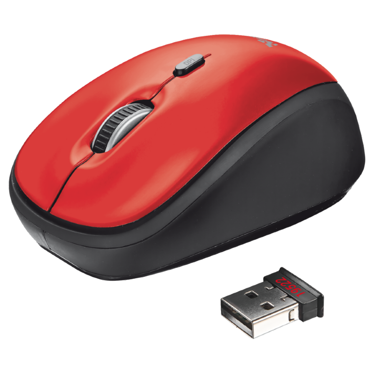 

Мышь Trust Yvi Wireless Red (19522)