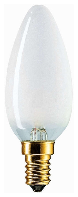 

Лампа накаливания Philips E14 60W 230V B35 FR 1CT/10X10F Stan
