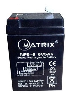 

Батарея к ИБП Matrix Свинцово-кислотная 6V 5AH, 70 * 47 * 101mm (NP5-6)