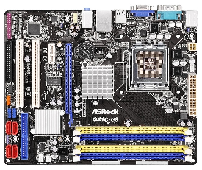 

Материнская плата ASRock G41C-GS R2.0 (s775, Intel G41) mATX
