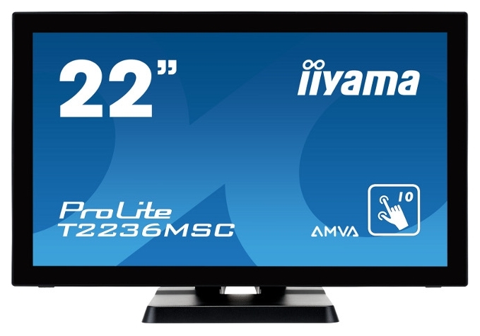 

Монитор 22" Iiyama Prolite T2236MSC-B2 Touch (FullHD, VGA, DVI, HDMI)