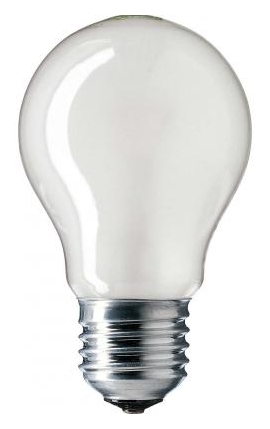 

Лампа накаливания Philips E27 40W 230V A55 FR 1CT/12X10F Stan