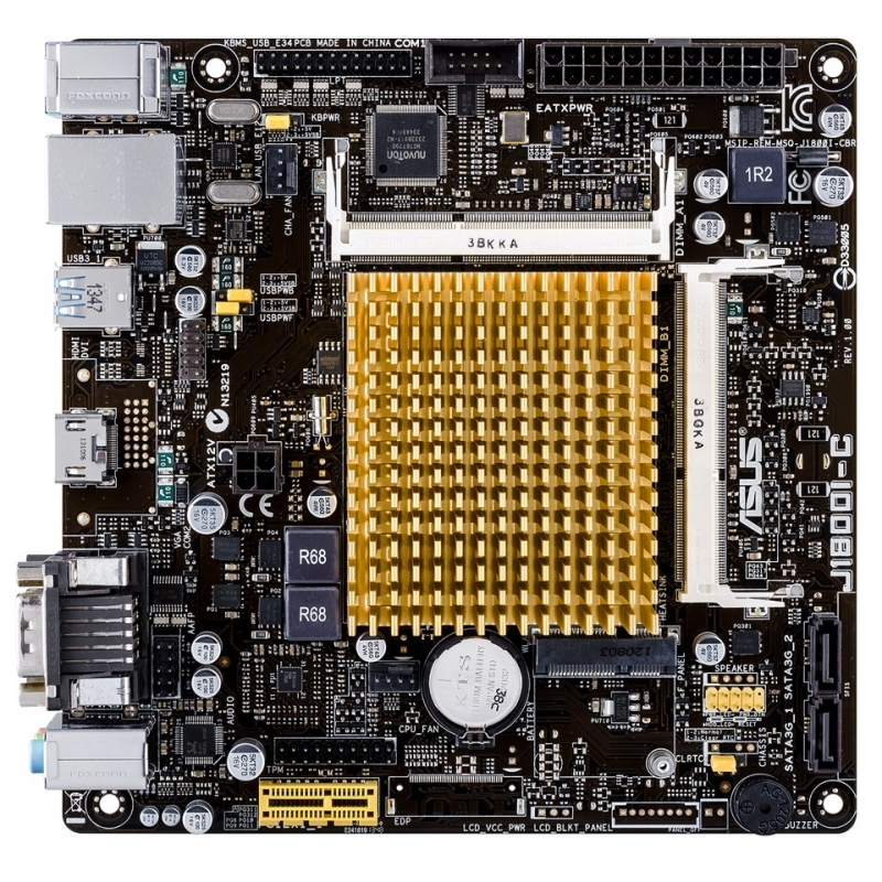 

Материнская плата Asus J1800I-C (Celeron J1800) mITX