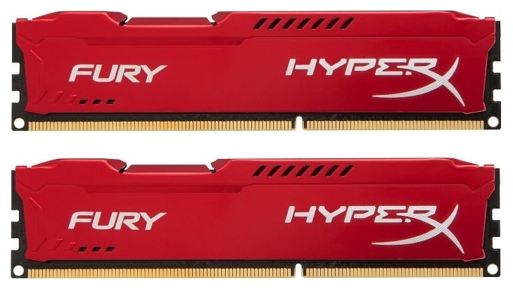 

Память Kingston HyperX Fury Red 2x4Gb DDR3 1600Mhz (HX316C10FRK2/8)