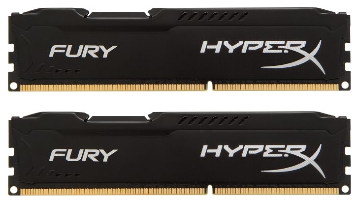 

Память Kingston HyperX Fury Black 2x8Gb DDR3 1866MHz (HX318C10FBK2/16)