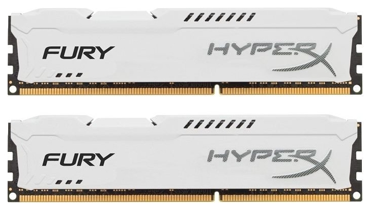 Память Kingston HyperX Fury White 2x8Gb DDR3 1866MHz (HX318C10FWK2/16) 2018