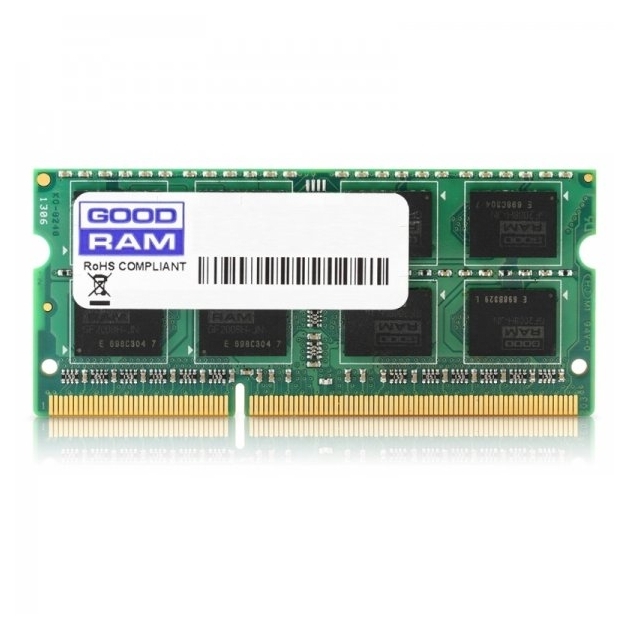

Память SoDIMM GoodRAM 1x4Gb DDR3 1600MHz 1.35V, 256x8 (GR1600S3V64L11/4G)