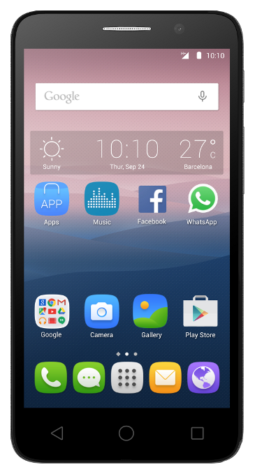 

Смартфон ALCATEL 5025D DS Black Leather