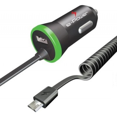 

Авто З.П. E-Power MicroUSB+1USB 1 A EP301CC