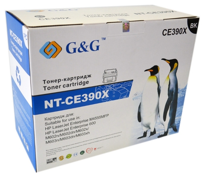 

Картридж G&G для HP LJ 600/M602n/M602dn/M602x M603n/M4555f Black (G&G-CE390X)