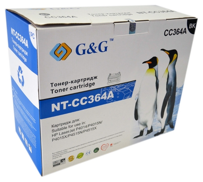 

Картридж G&G для HP LJ P4014n/P4015n/P4515n Black (G&G-CC364A)