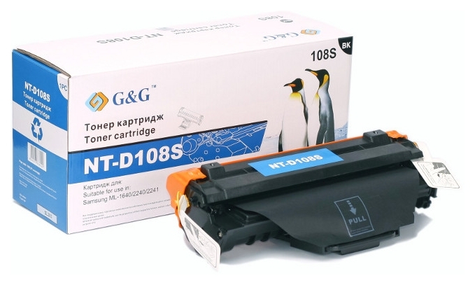

Картридж G&G для Samsung ML-1640/2240/2241/1641/ 1645 Black (G&G-D108S)