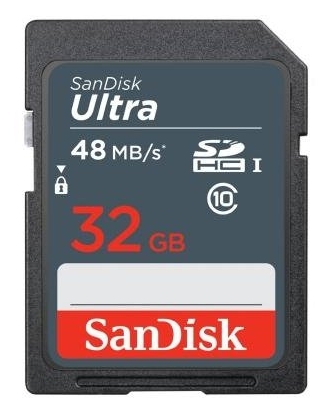 

Карта памяти SanDisk Ultra SDHC 32Gb Class 10 UHS-I 48MB/s (SDSDUNB-032G-GN3IN)