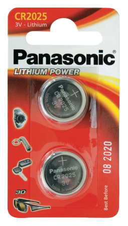 

Батарейки Panasonic CR 2025 BLI 2 LITHIUM (CR-2025EL/2B)