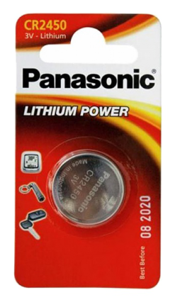 

Батарейка Panasonic CR 2450 BLI 1 LITHIUM (CR-2450EL/1B)