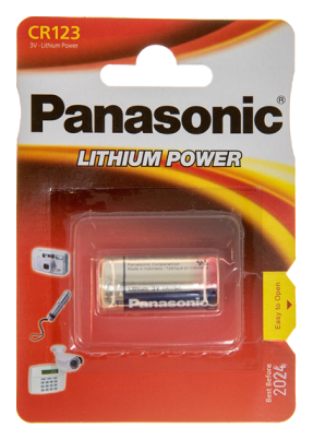 

Батарейка Panasonic CR 123 BLI 1 LITHIUM (CR-123AL/1BP)