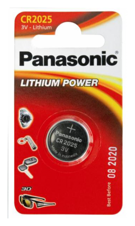 

Батарейка Panasonic CR 2025 BLI 1 LITHIUM (CR-2025EL/1B)