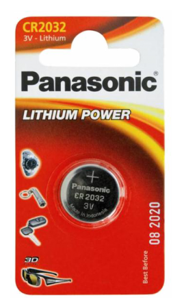 

Батарейка Panasonic CR 2032 BLI 1 LITHIUM (CR-2032EL/1B)