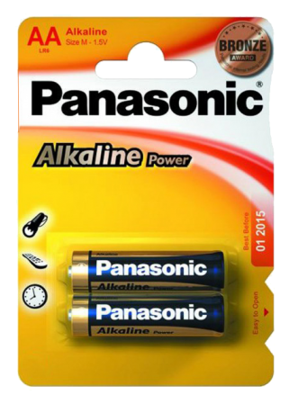 

Батарейки Panasonic ALKALINE POWER AA BLI 2 (LR6REB/2BP)