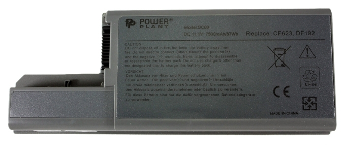 

Аккумулятор PowerPlant для ноутбуков DELL D820 (DF192, DL8200LP) 11,1V 7800mAh NB00000214