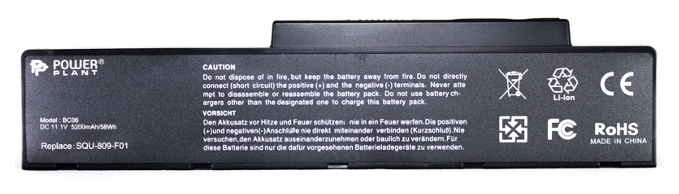

Аккумулятор PowerPlant для ноутбуков FUJITSU Amilo Pi3560 (SQU-809-F01) 11.1V 5200 mAh NB00000273