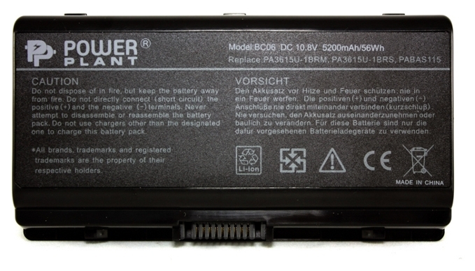 

Аккумулятор PowerPlant для ноутбуков Toshiba Equium L40 (PA3615U-1BRS) 10.8V 5200mAh NB00000208