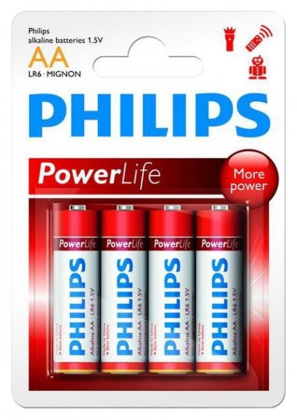 

Батарейки PHILIPS Power Alkaline LR6P4B АА бл. 4шт