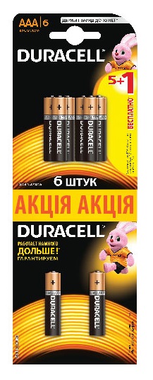 

Батарейки DURACELL LR03 MN2400 6 шт + LR06 MN1500 2шт