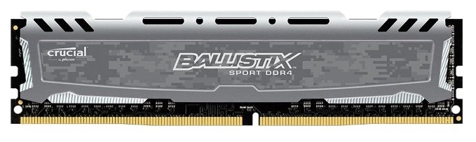 

Память Crucial Ballistix Sport 1x16Gb DDR4 2400Mhz (BLS16G4D240FSB)